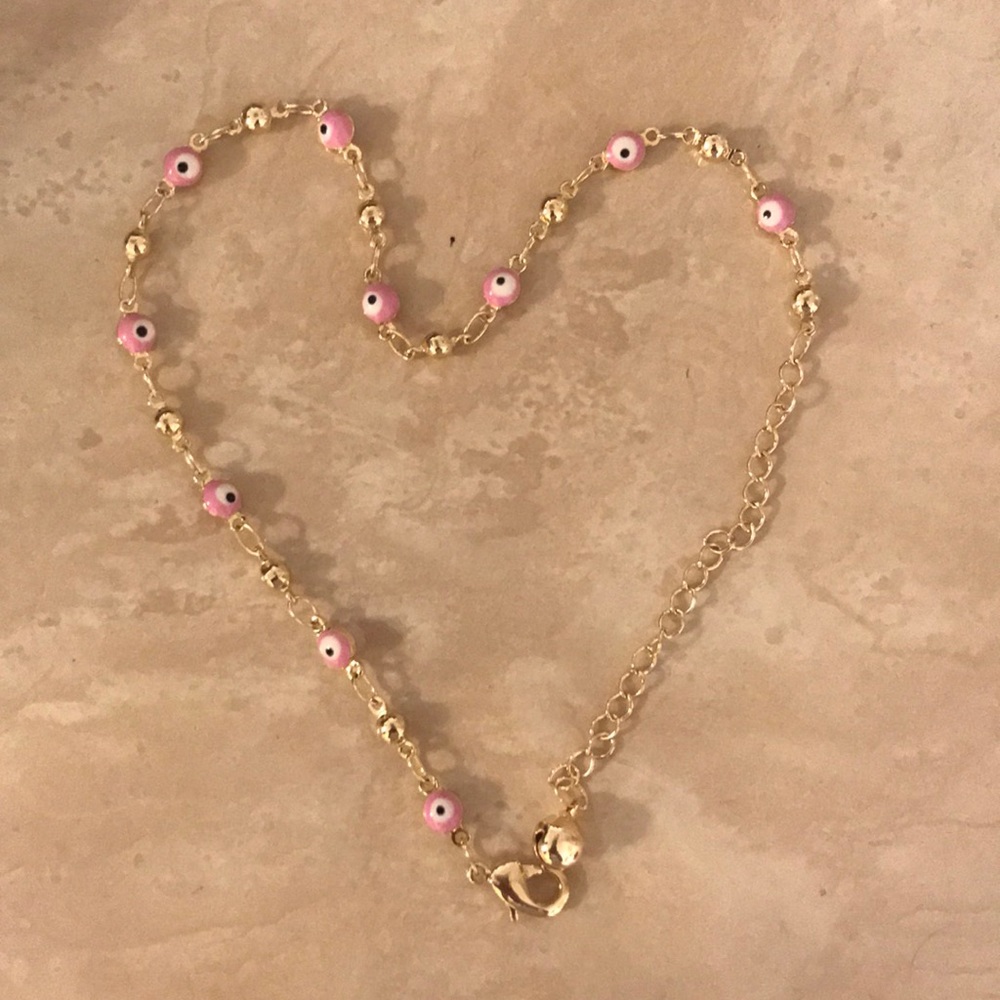 Pink eye bracelet